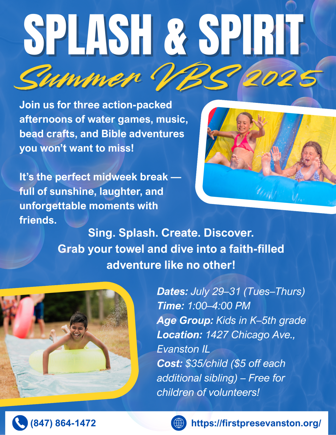Vacation Bible School – Splash & Spirit!