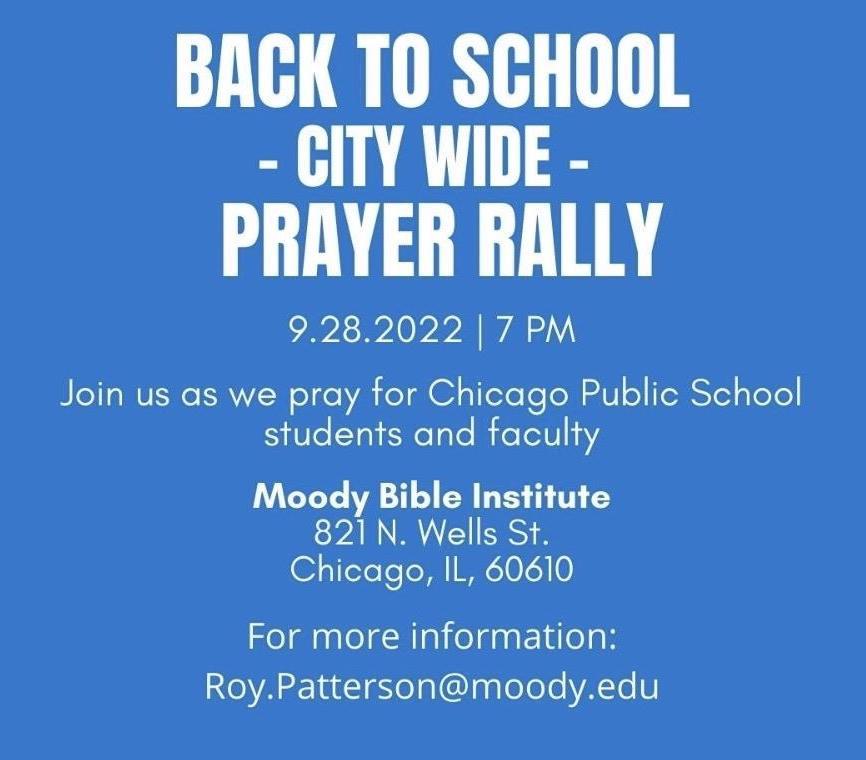 Back to School - City Wide - Prayer Rally