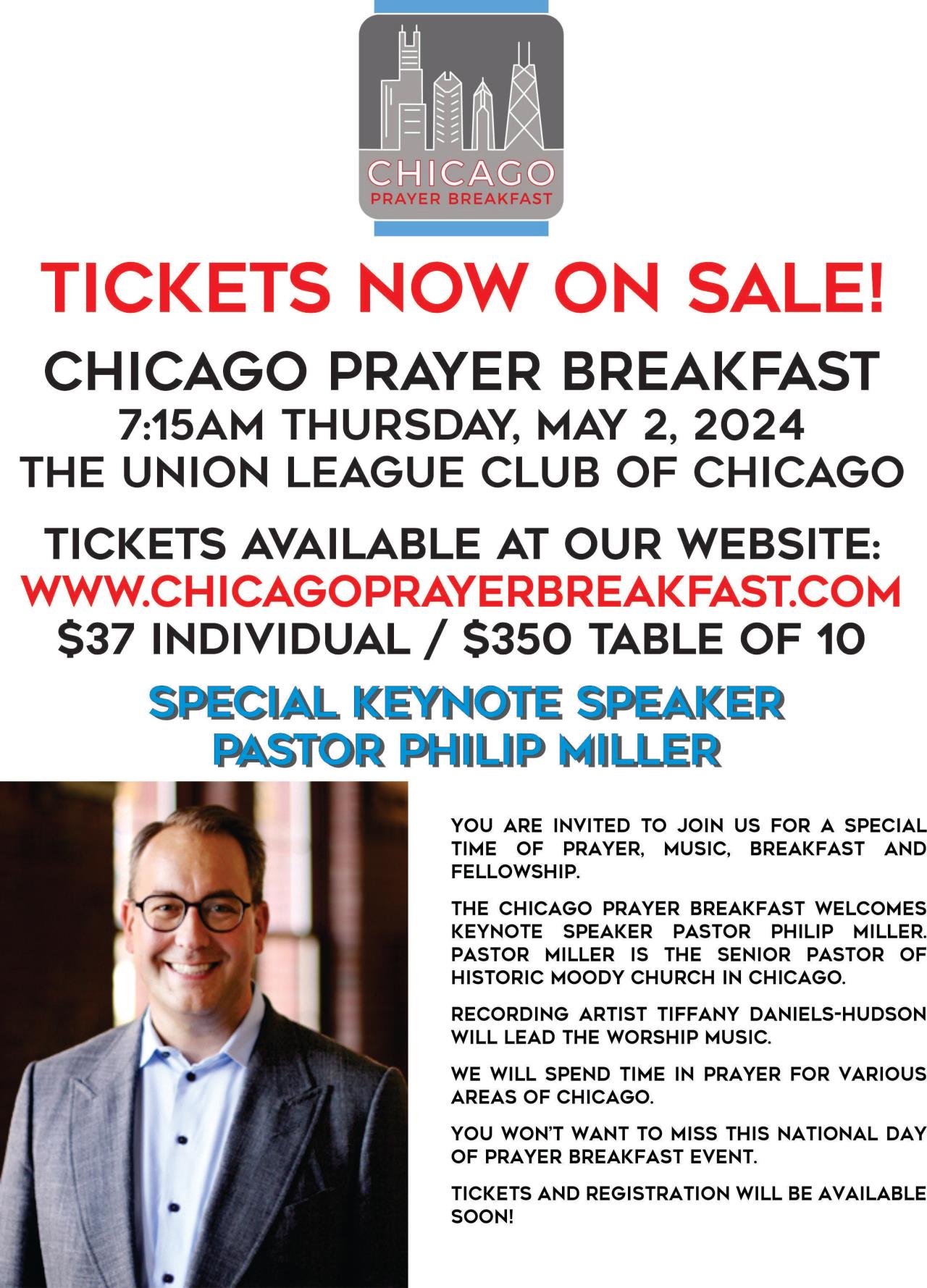 Chicago Prayer Breakfast: Continuing Steadfast in Prayer!