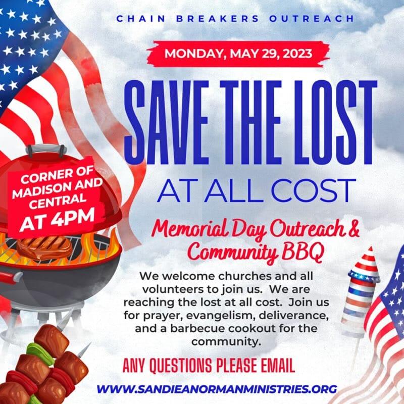 Save the Lost at All Cost - Chainbreakers Community Outreach