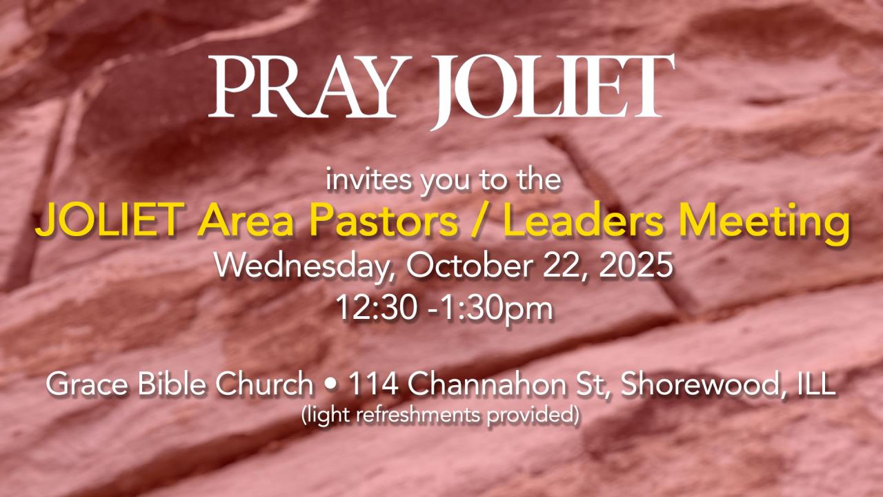 Pray Joliet – Pastor / Leader Meeting