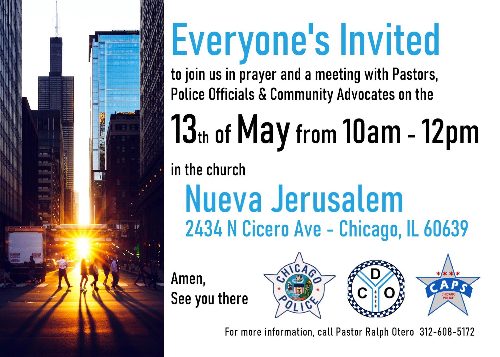 Prayer & Meeting with Community Advocates