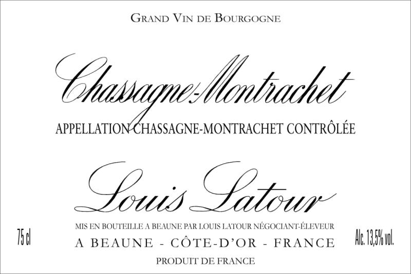     Louis Latour Chassagne Montrachet 2022	