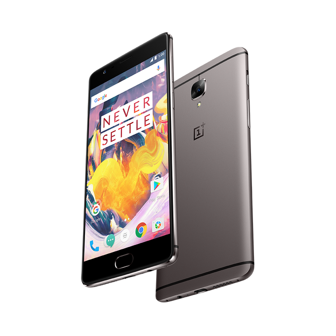 front and back view of OnePlus phone