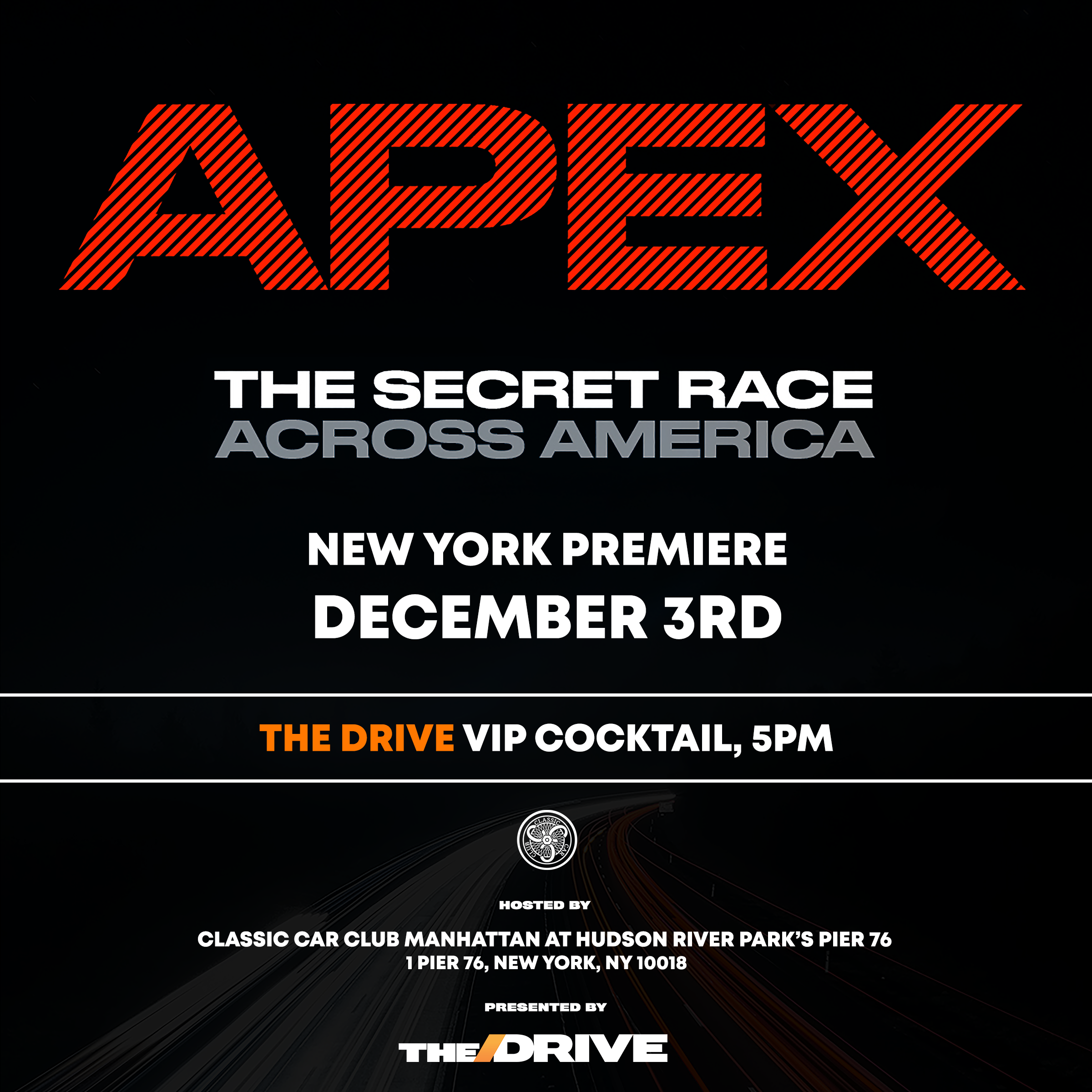 APEX: The Secret Race Across America New York Premiere