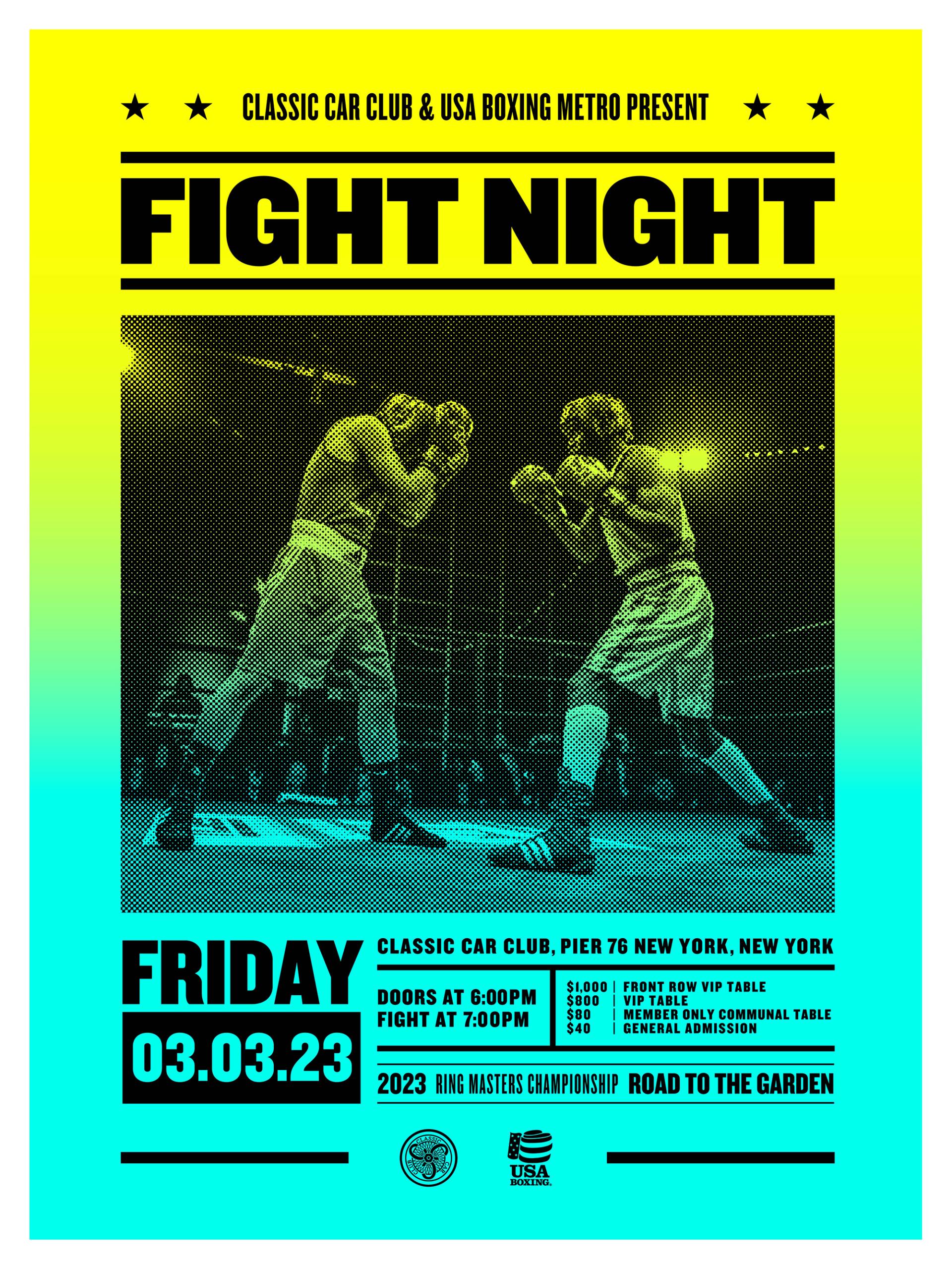 Fight Night CCC Ring Master s Boxing Night