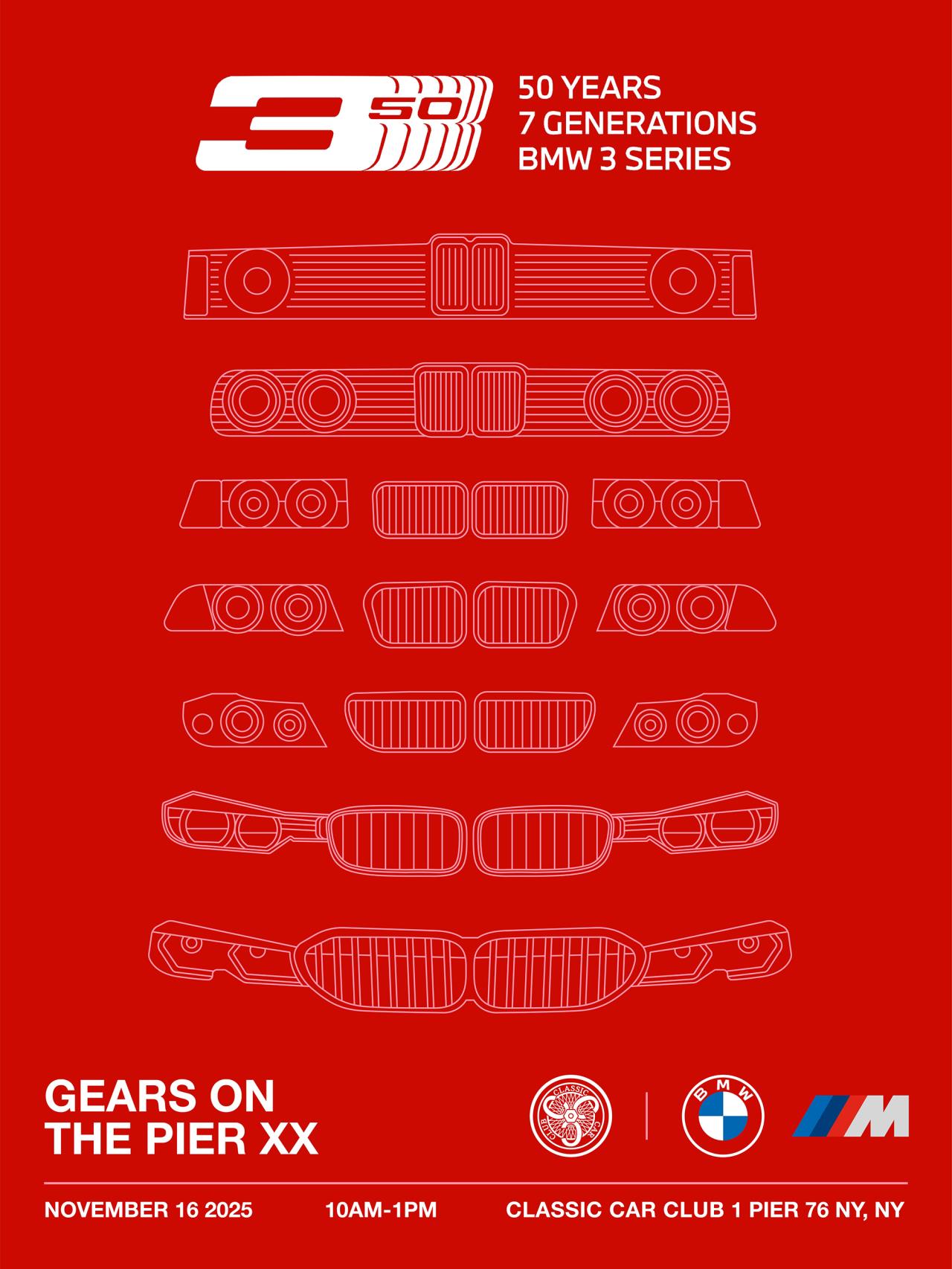 Gears on the Pier XX: 50 Years of BMW 3 Series