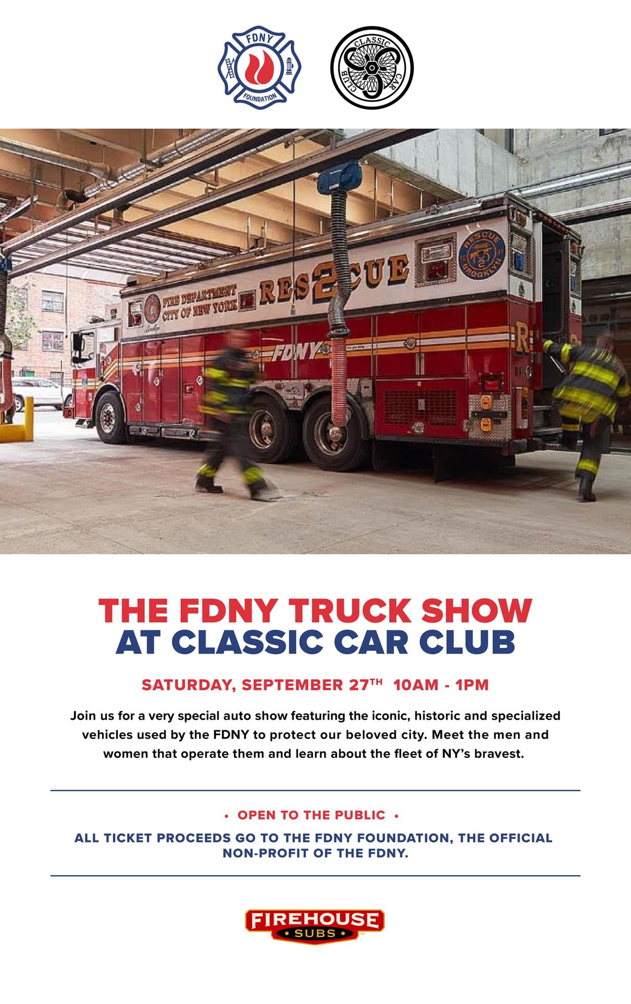 The FDNY Truck Show at Classic Car Club